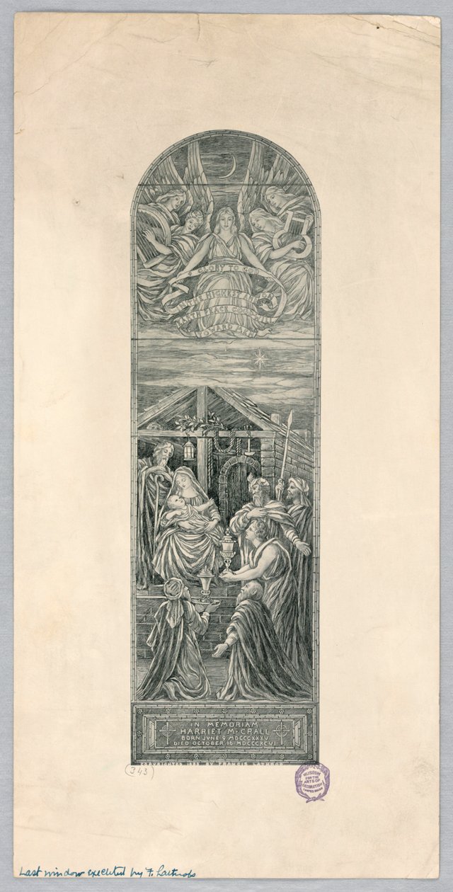 Janela Memorial para Harriet M. Crall de Francis Augustus Lathrop