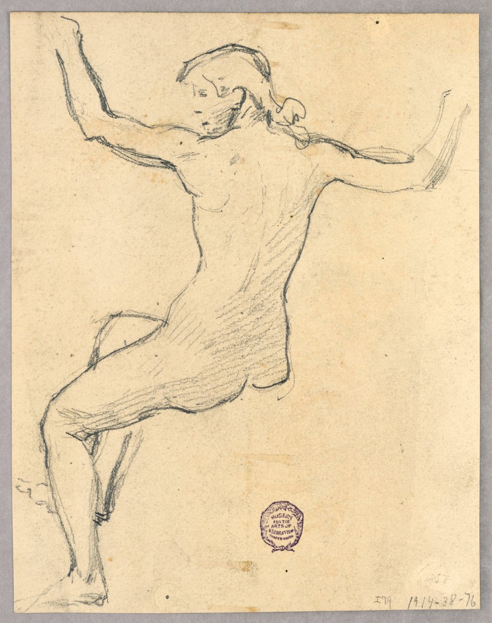 Esboço para "Noite" de Francis Augustus Lathrop