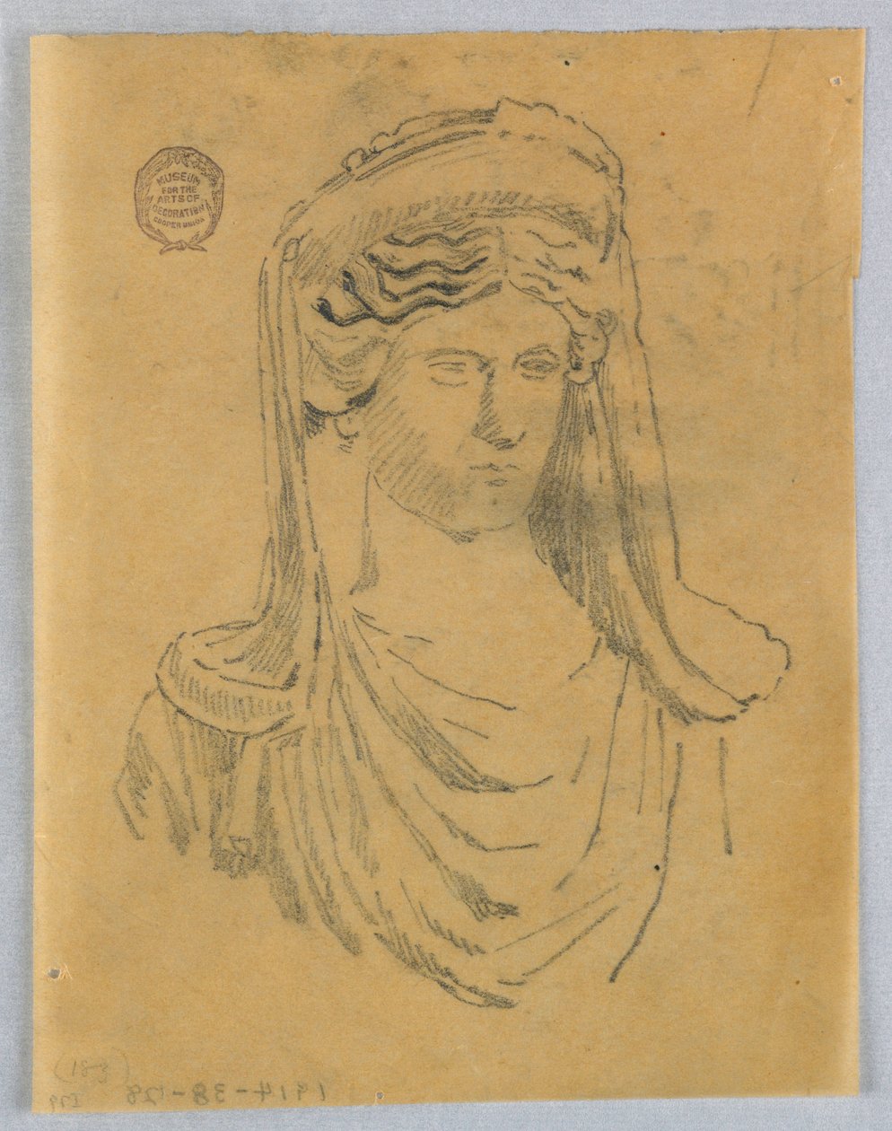 Esboço de busto de uma mulher de Francis Augustus Lathrop