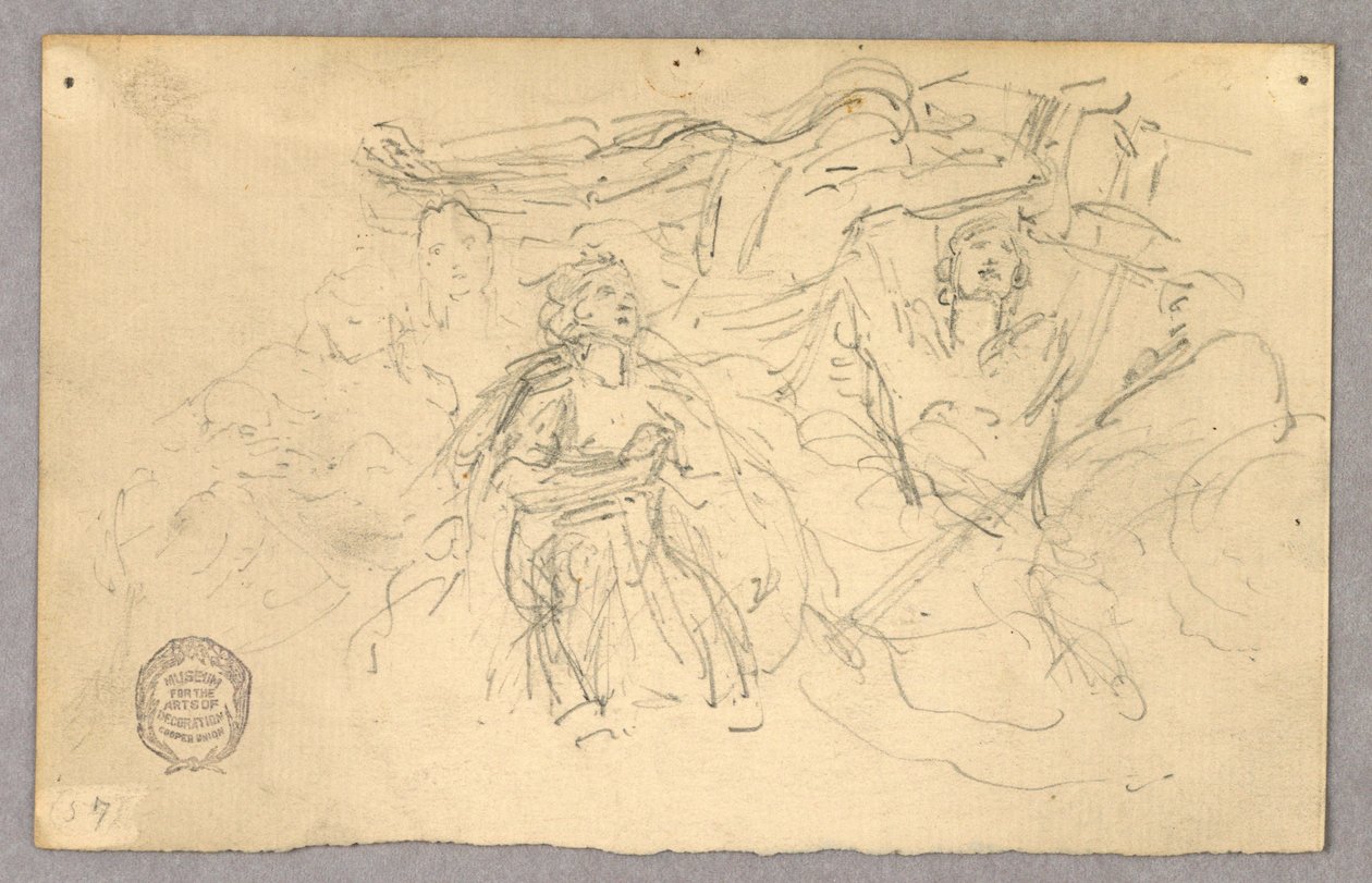 Esboço do Grupo Figural para Ascensão de Francis Augustus Lathrop