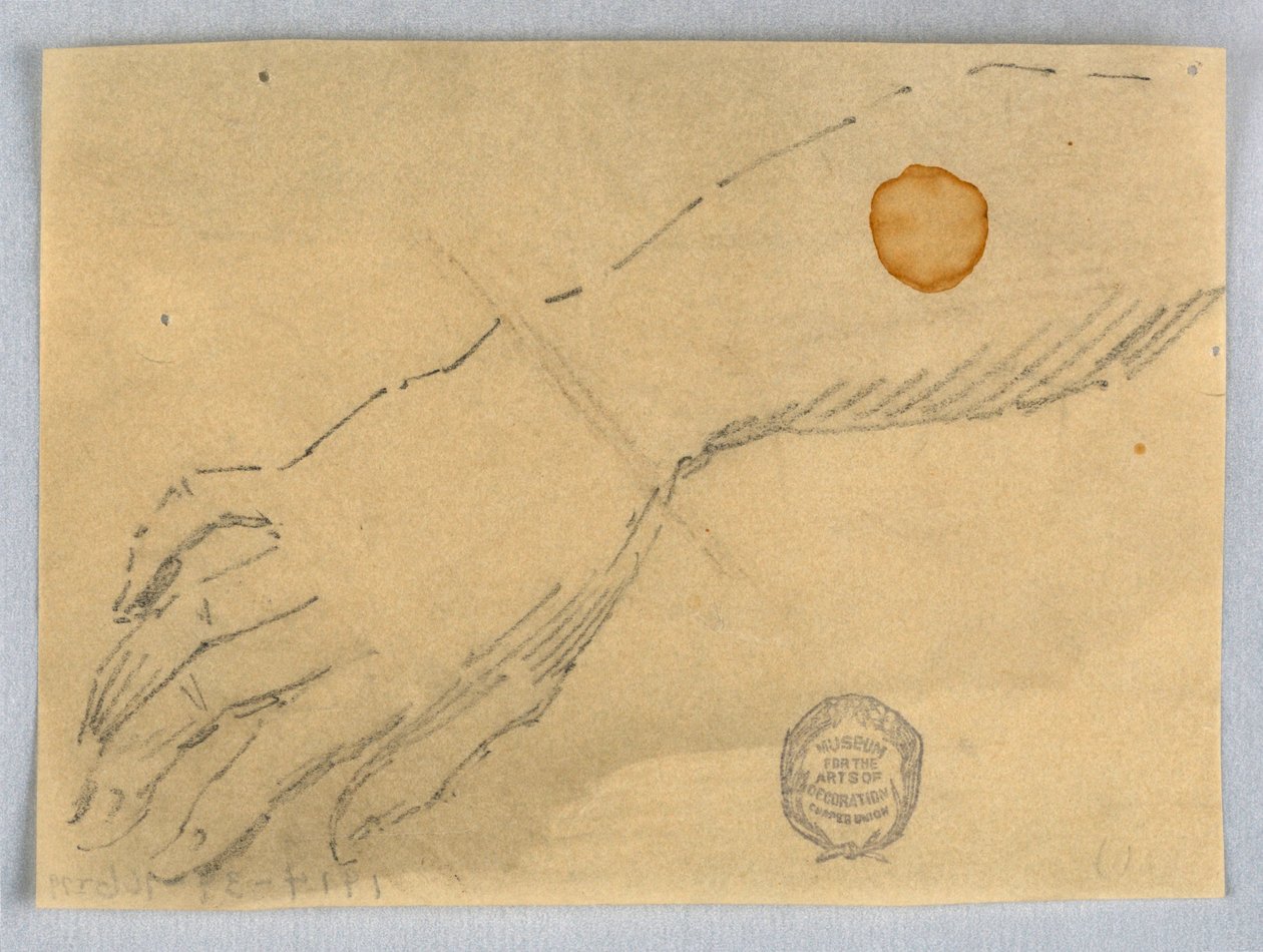 Esboço de mão e pulso de Francis Augustus Lathrop
