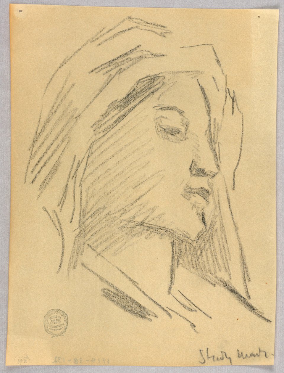 Esboço da cabeça da mulher de Francis Augustus Lathrop