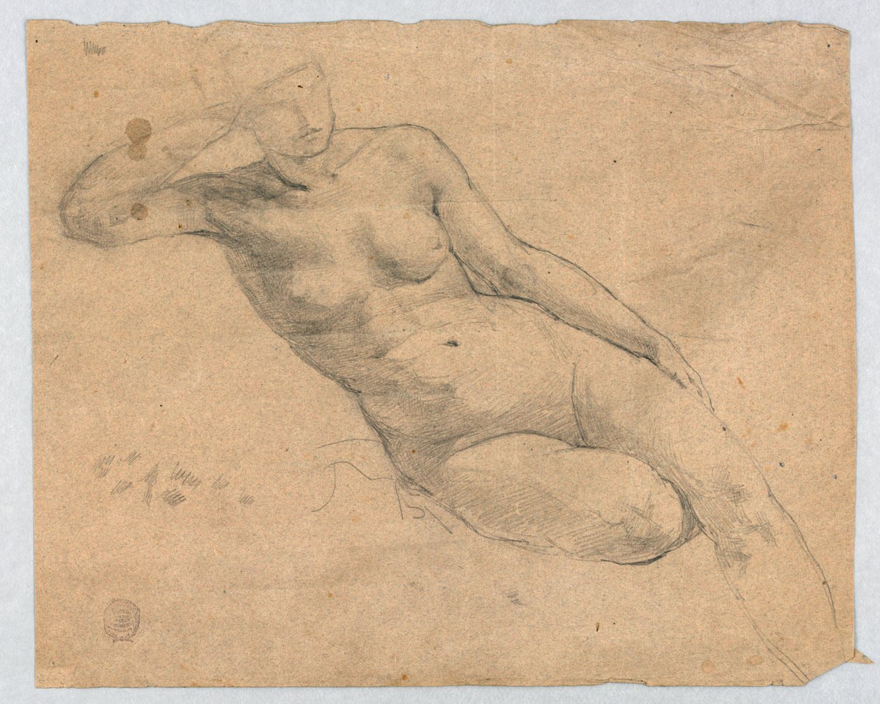 Esboço de um nu feminino de Francis Augustus Lathrop
