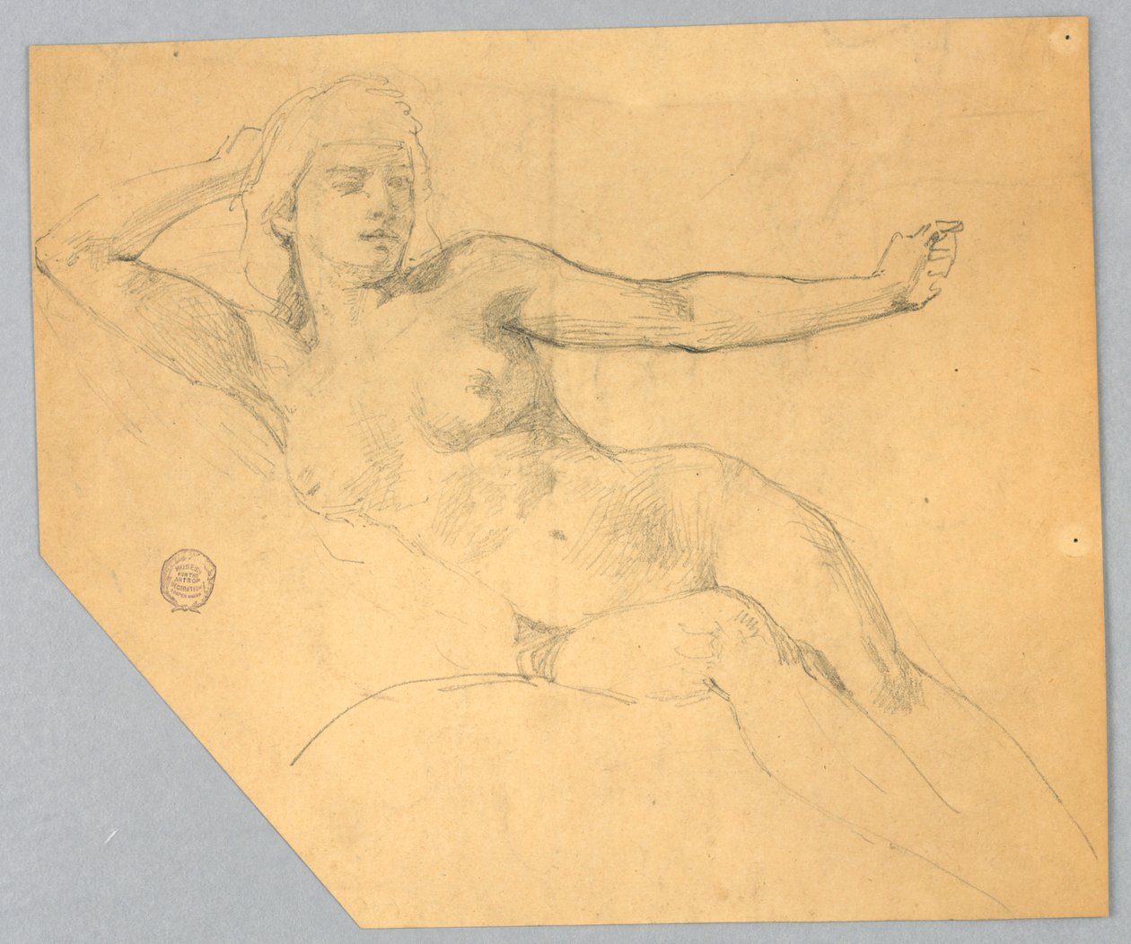 Esboço de um nu feminino de Francis Augustus Lathrop