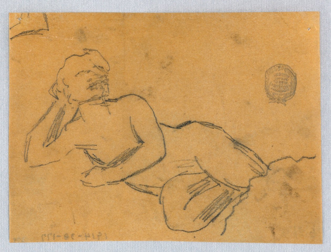 Esboço de um nu feminino de Francis Augustus Lathrop
