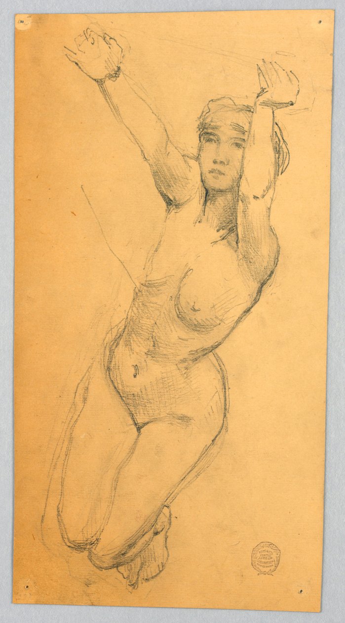 Esboço de um nu feminino de Francis Augustus Lathrop