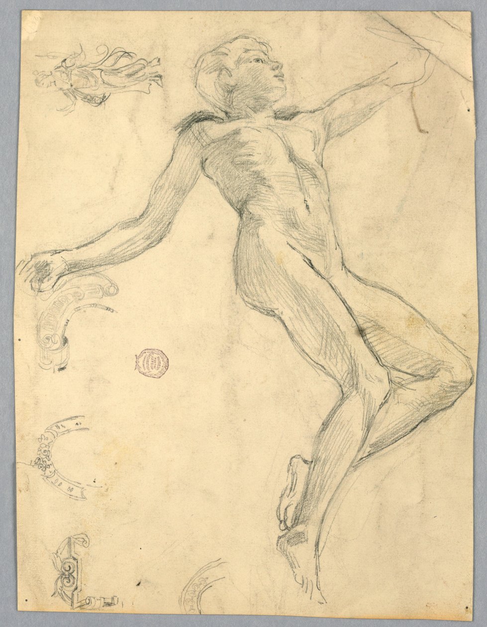 Esboço de um nu feminino de Francis Augustus Lathrop