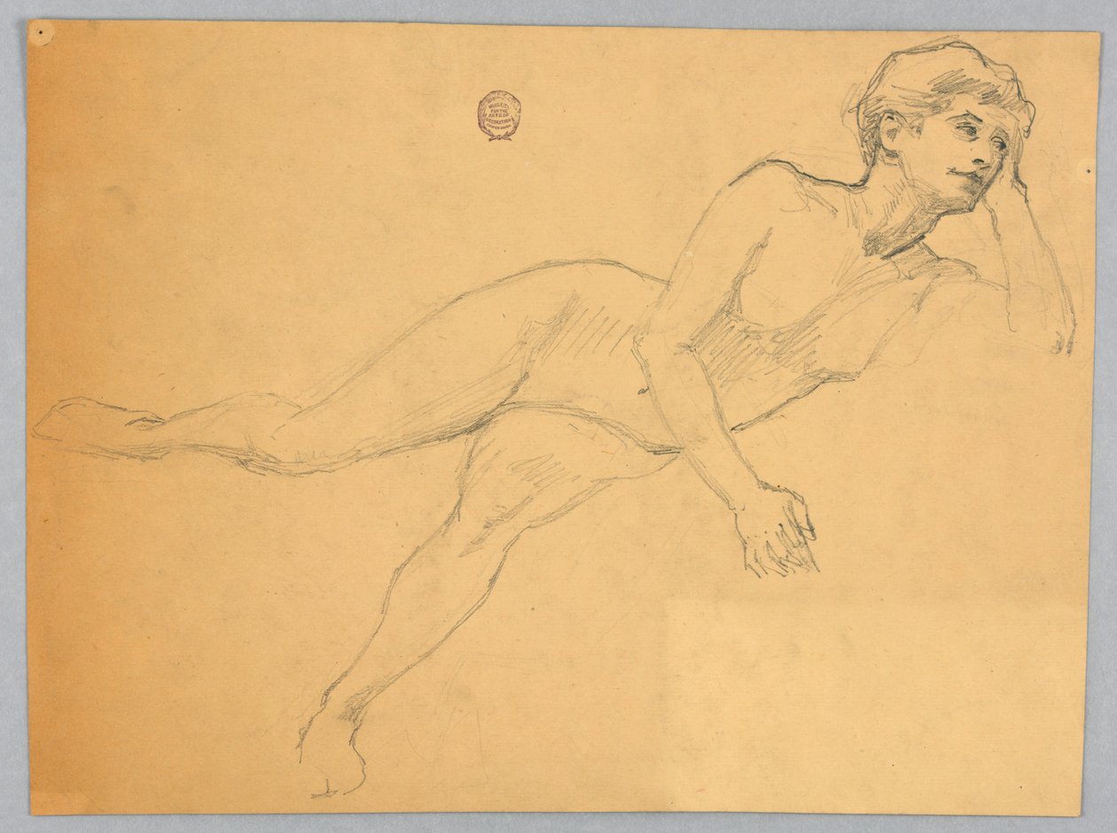Esboço de um nu feminino de Francis Augustus Lathrop