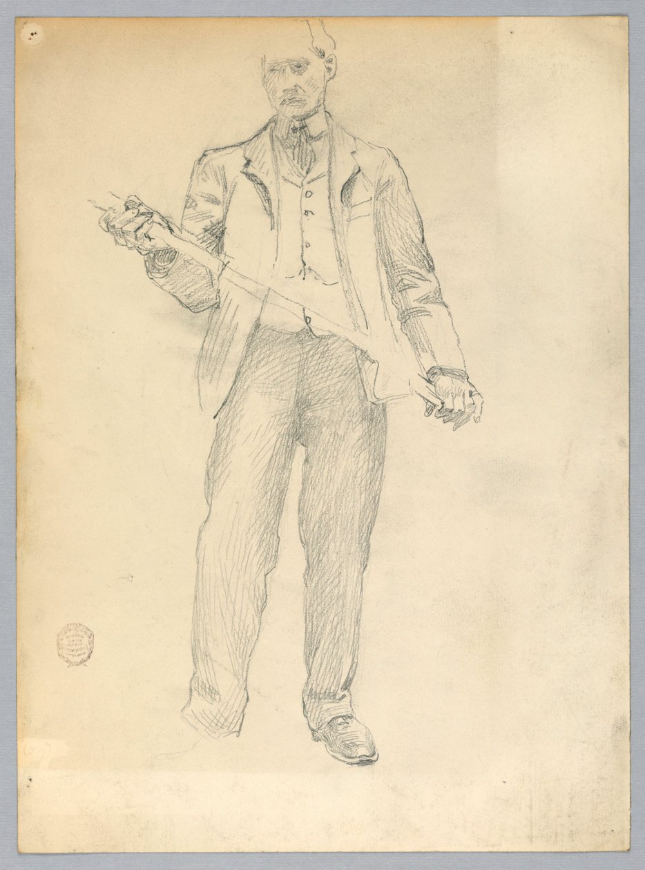 Esboço de um homem de Francis Augustus Lathrop