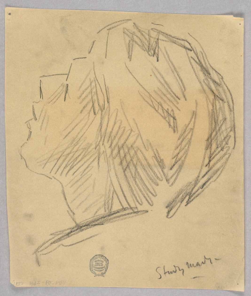 Esboço da cabeça de uma mulher de Francis Augustus Lathrop
