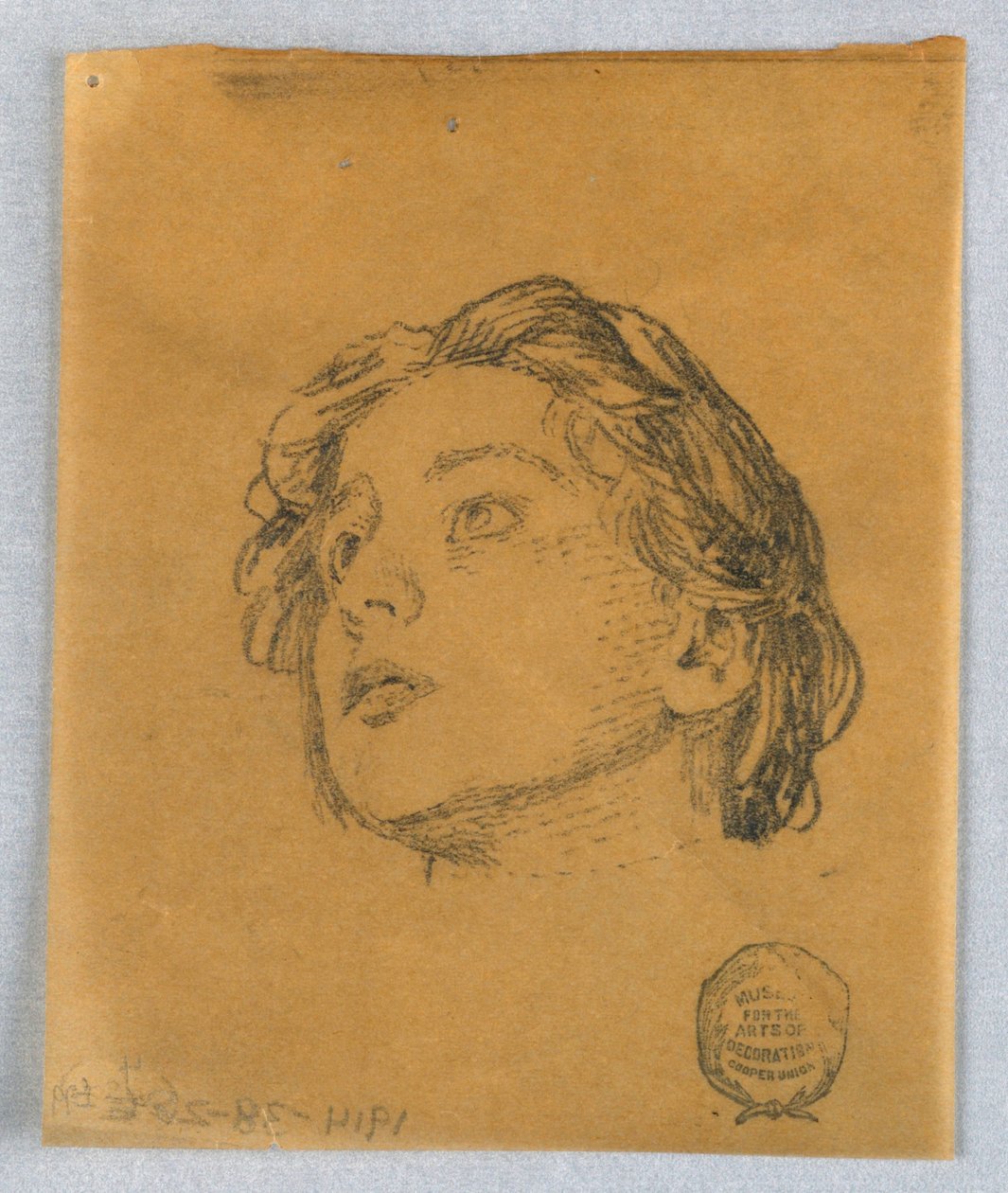 Esboço da cabeça de uma mulher de Francis Augustus Lathrop