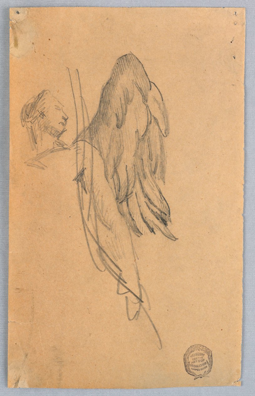 Esboço de um anjo de Francis Augustus Lathrop
