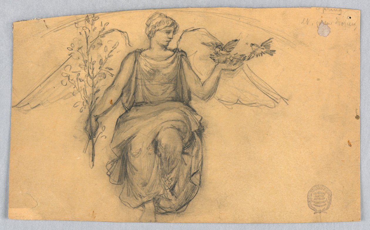 Primavera, Esboço de Figura Alada de Francis Augustus Lathrop