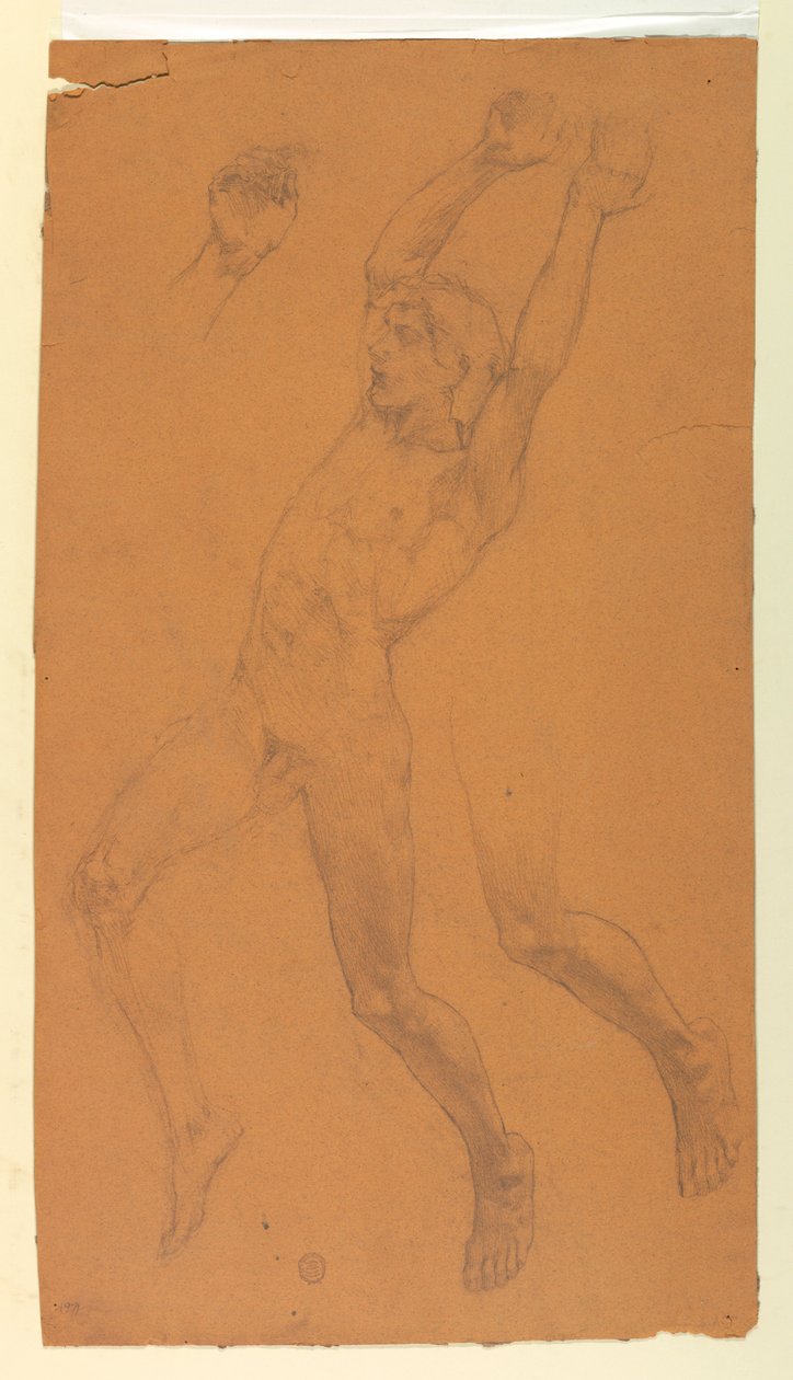 Estudos para uma figura voadora de Francis Augustus Lathrop