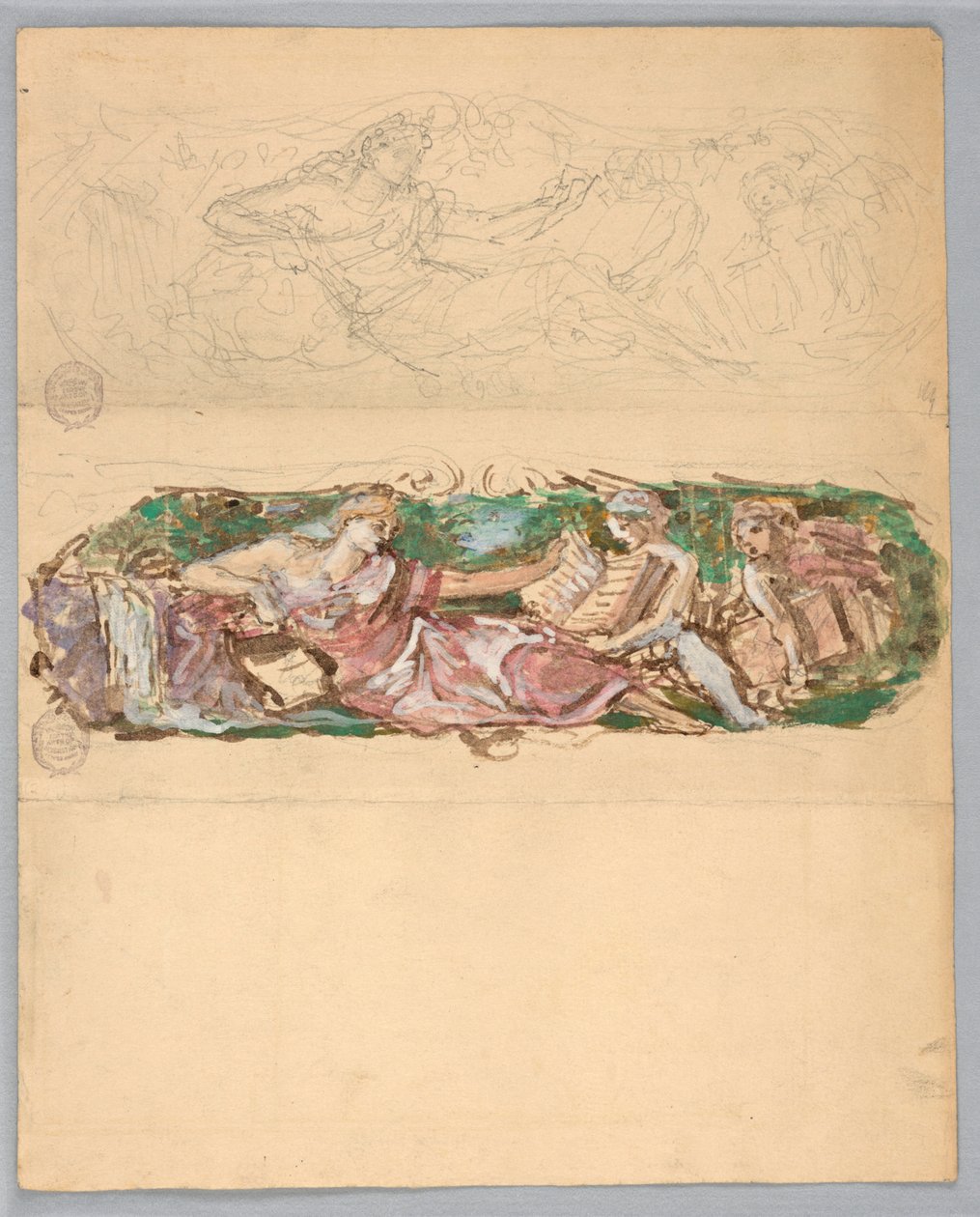 Estudos para um painel de parede de Francis Augustus Lathrop