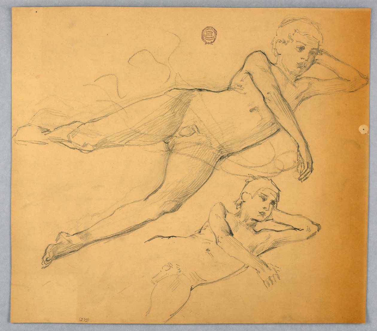 Estudos da Figura Nua de Francis Augustus Lathrop