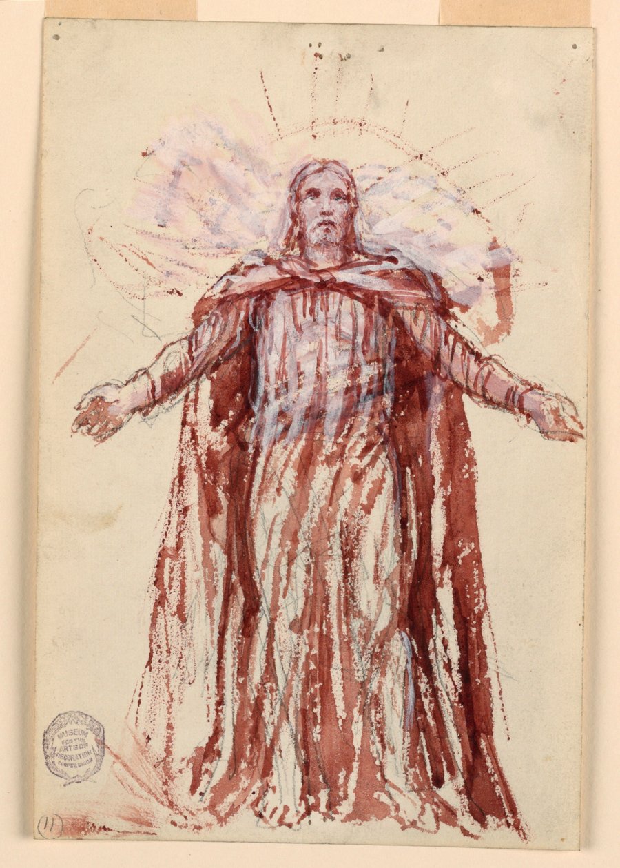 Estudo para Cristo, Capela de São Bartolomeu, Nova York de Francis Augustus Lathrop