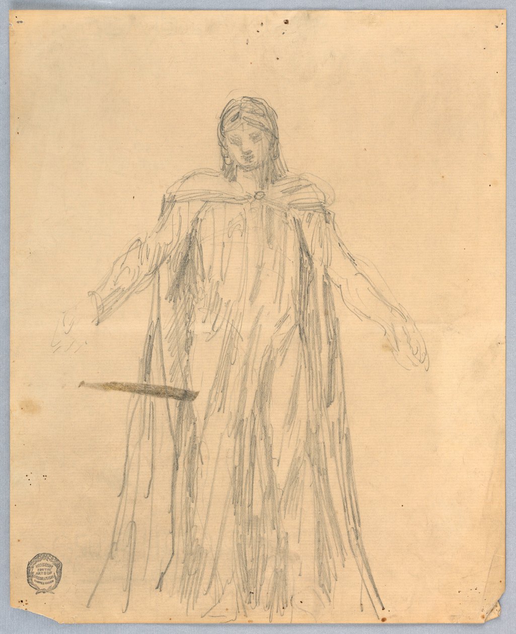 Estudo para Cristo, Capela de São Bartolomeu, Nova York de Francis Augustus Lathrop