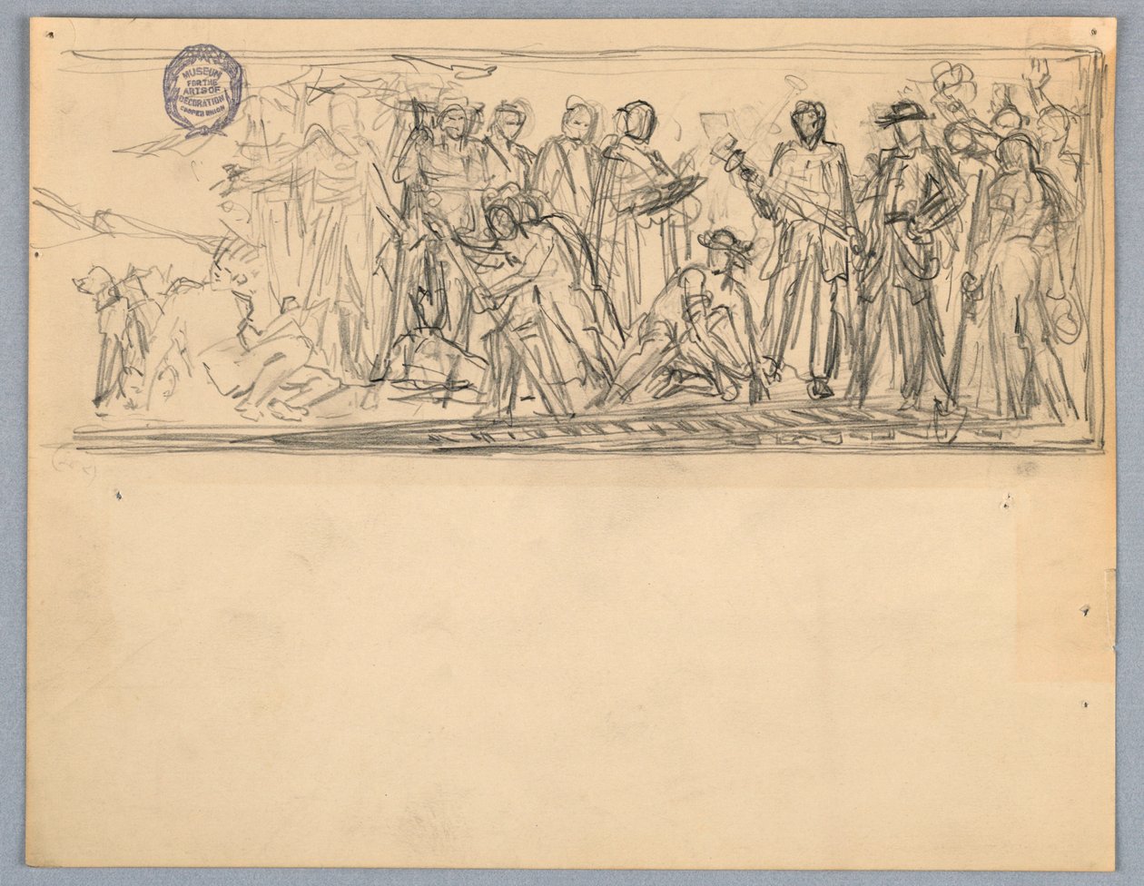 Estude para um mural ou painel de Francis Augustus Lathrop