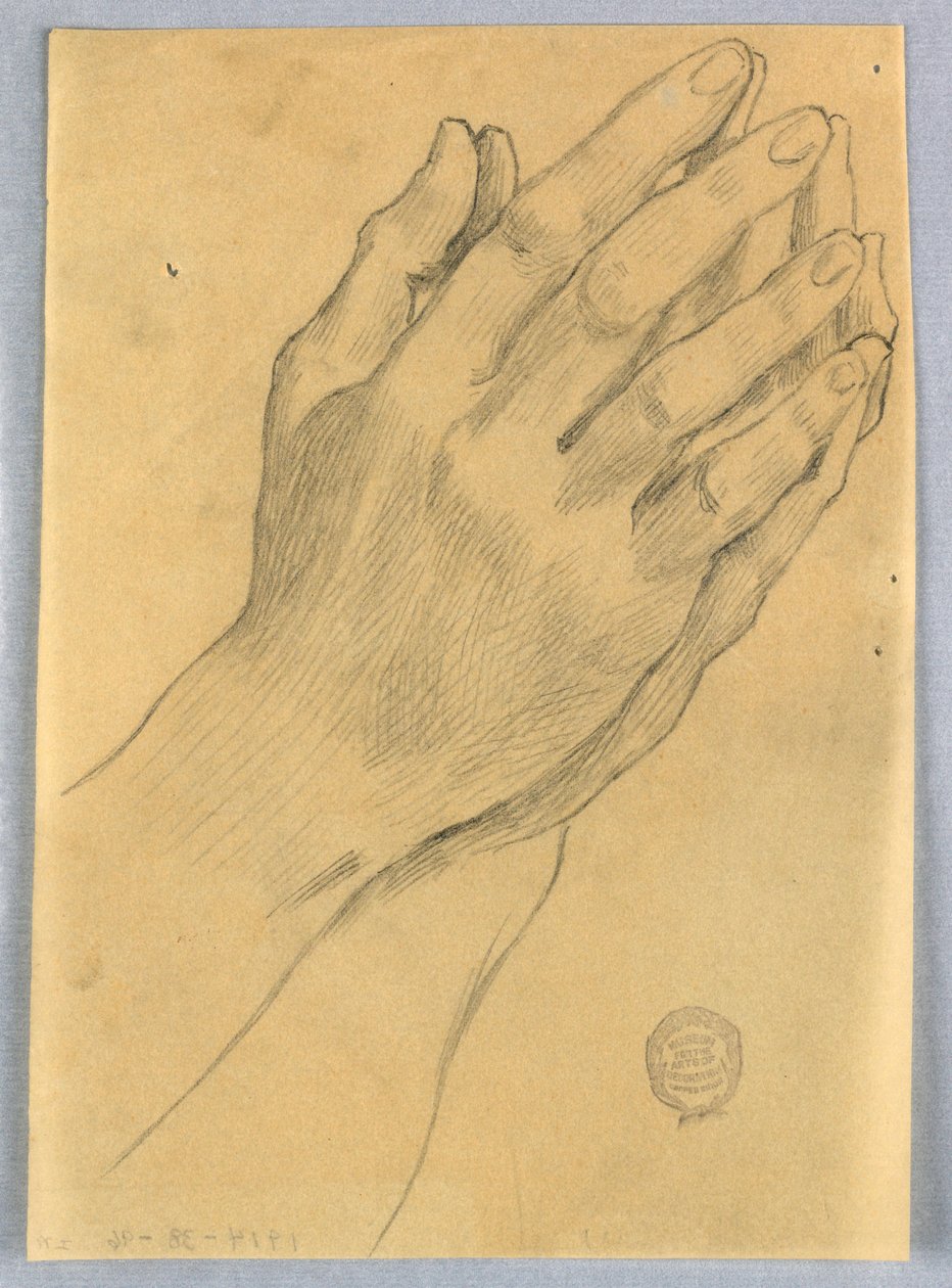 Estudo das mãos de Francis Augustus Lathrop