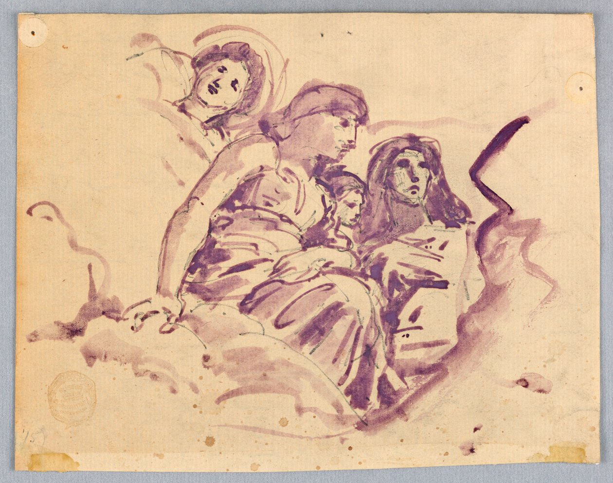 Estudo de Figuras Celestiais de Francis Augustus Lathrop