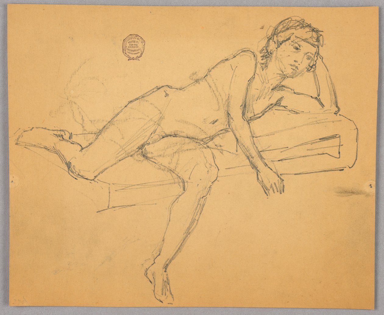 Estudo da Figura Nua de Francis Augustus Lathrop
