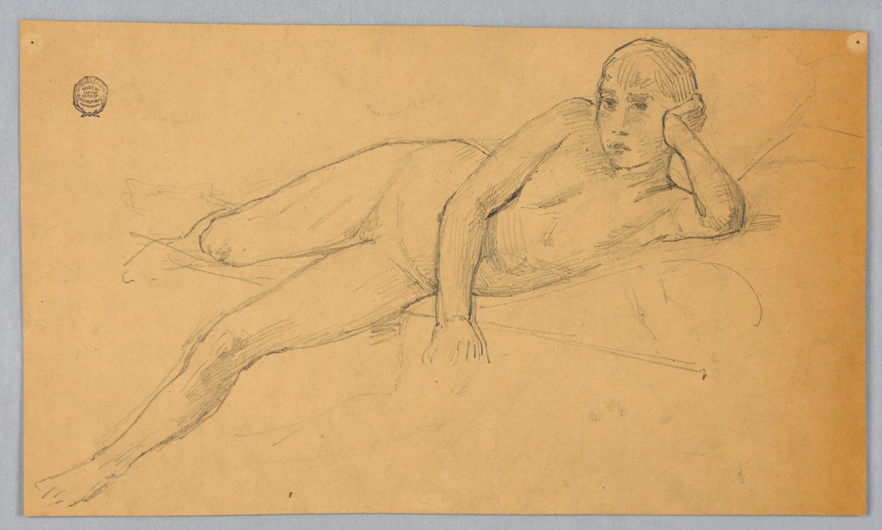 Estudo da Figura Nua de Francis Augustus Lathrop