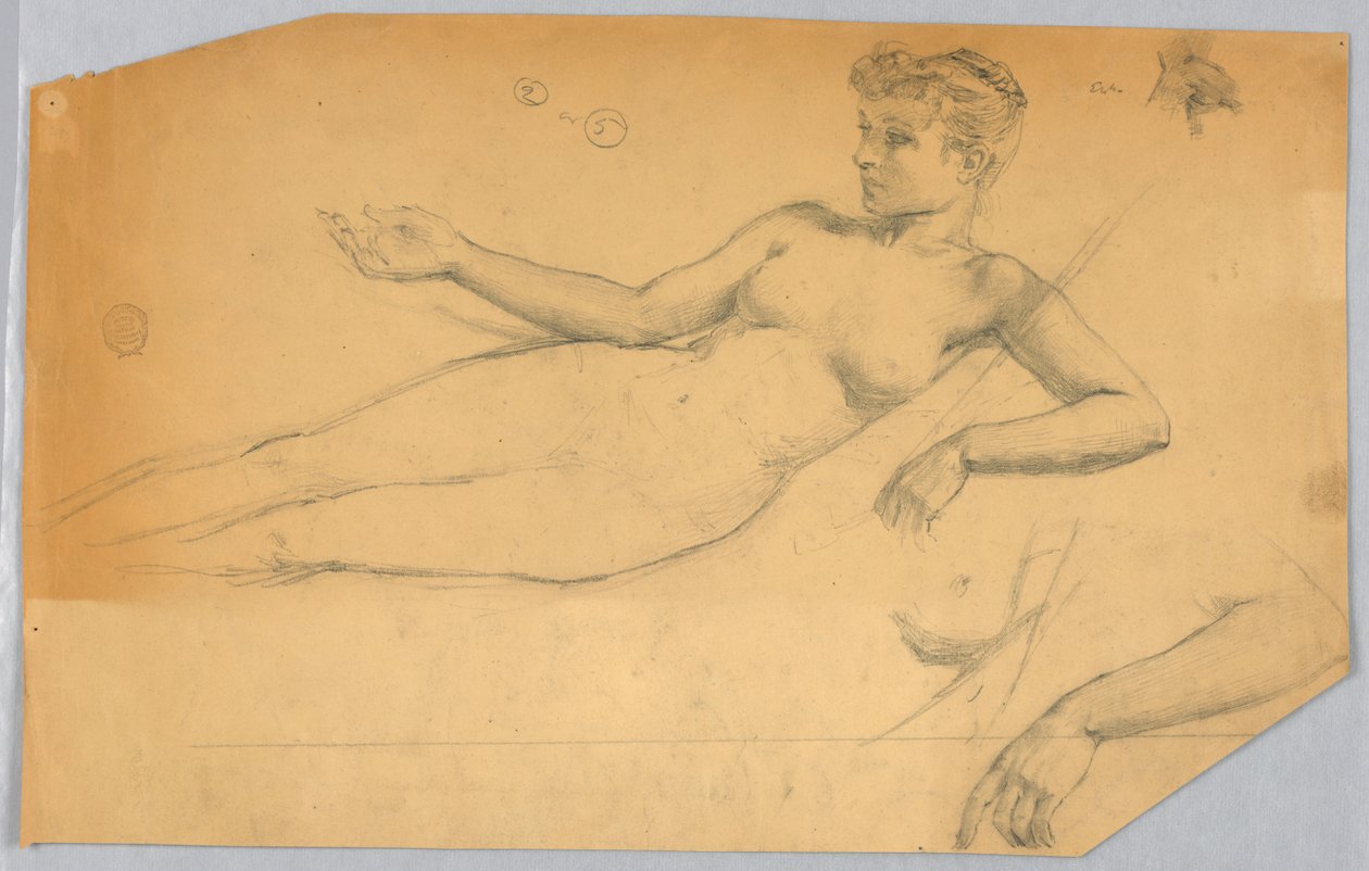 Estudo da Figura Nua de Francis Augustus Lathrop