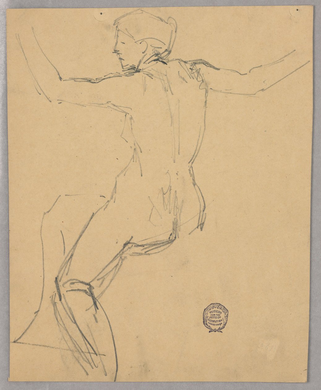 Estudo de uma figura nua de Francis Augustus Lathrop