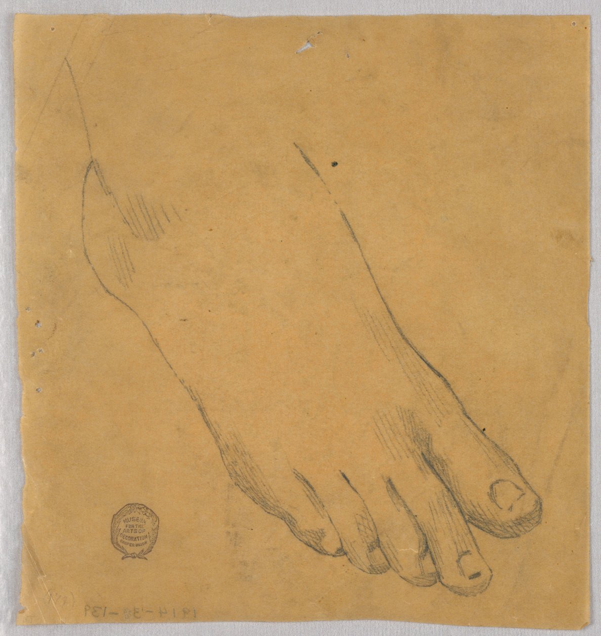 Estudo de um pé direito de Francis Augustus Lathrop