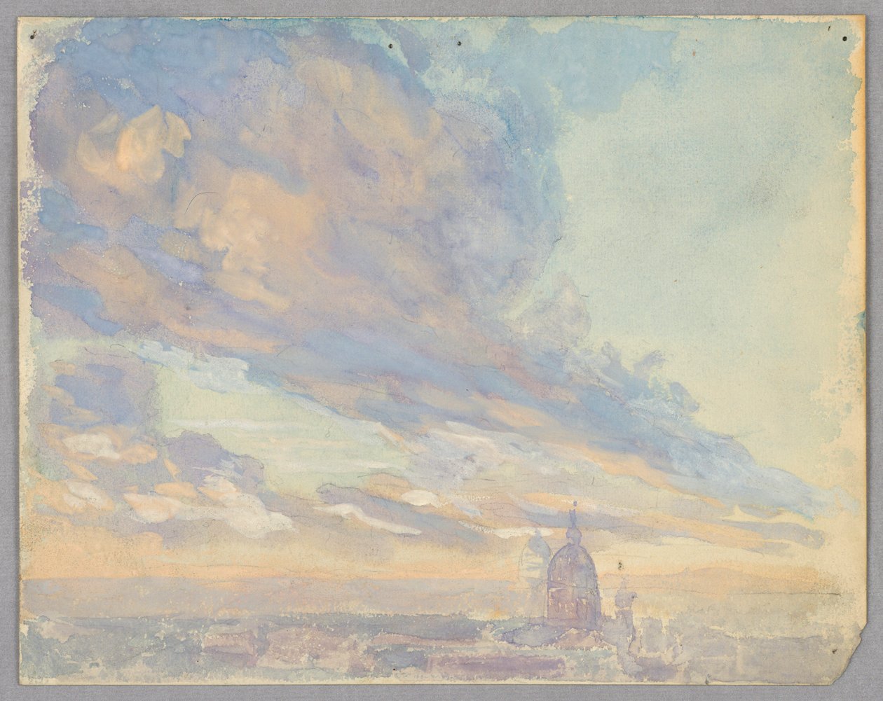 Estudo de nuvens, Roma, Itália de Francis Augustus Lathrop