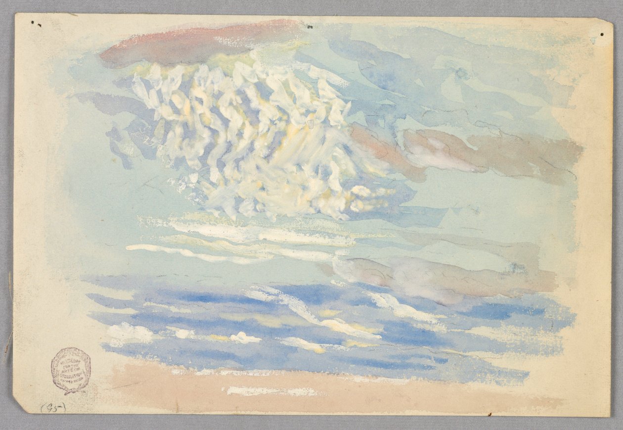 Estudo de nuvens, Roma, Itália de Francis Augustus Lathrop