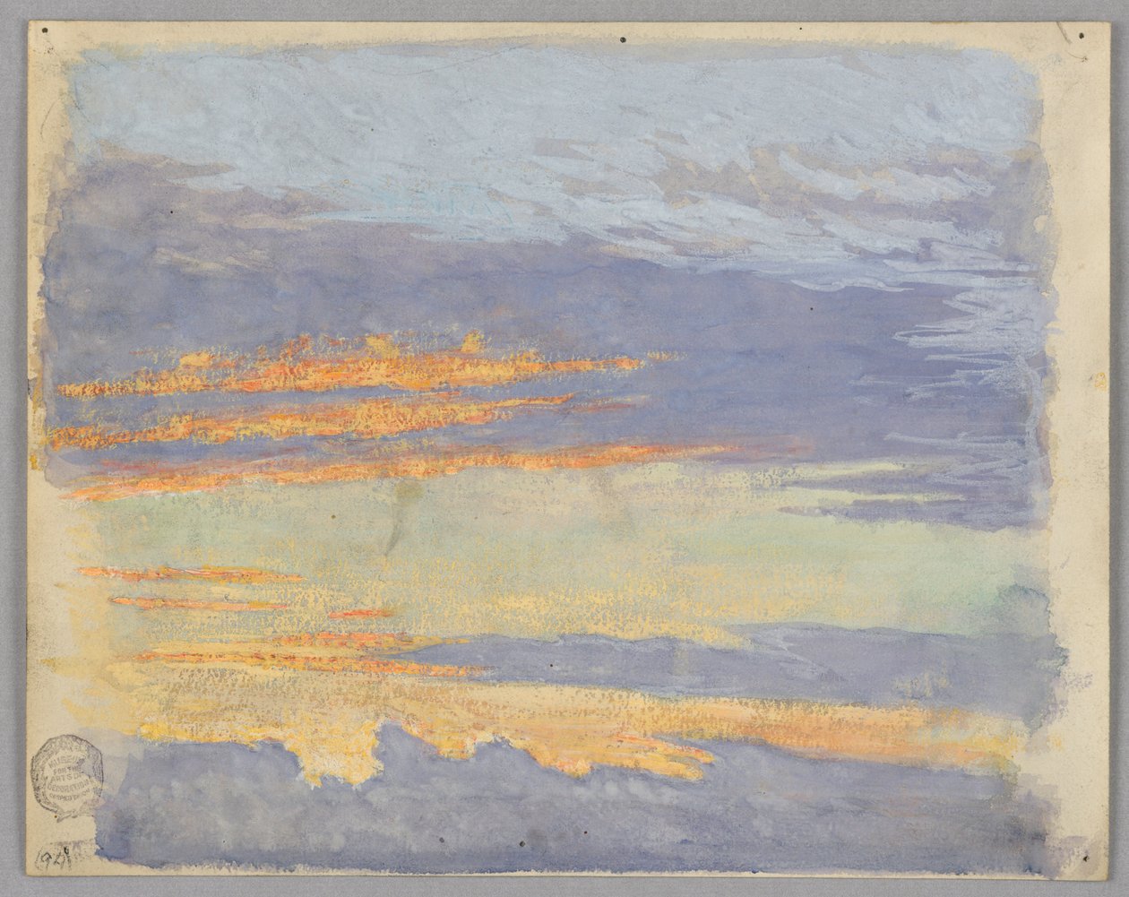 Estudo de nuvens, Roma, Itália de Francis Augustus Lathrop