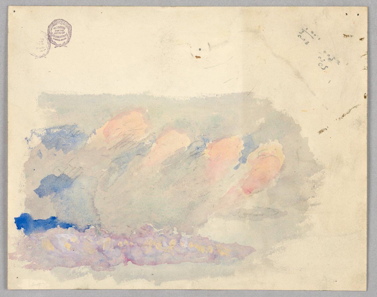 Estudo de nuvens, Roma, Itália de Francis Augustus Lathrop