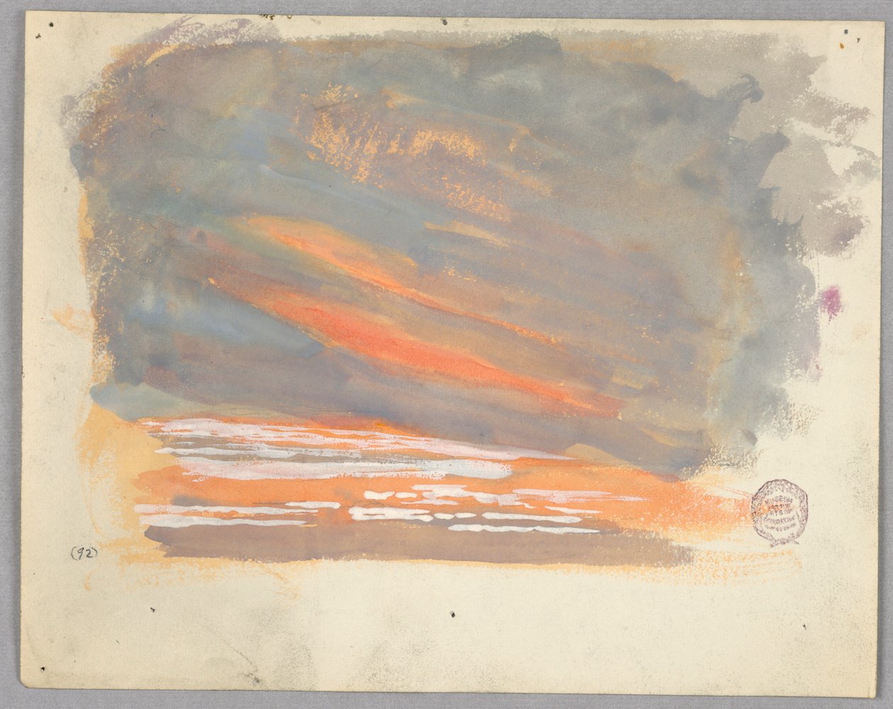 Estudo de nuvens, Roma, Itália de Francis Augustus Lathrop