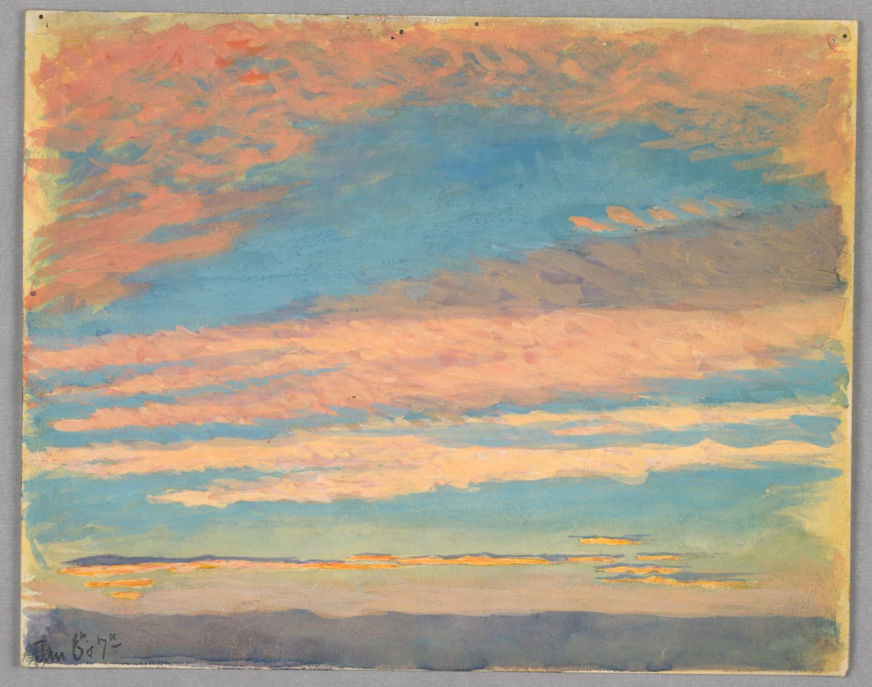 Estudo de nuvens, Roma, Itália de Francis Augustus Lathrop