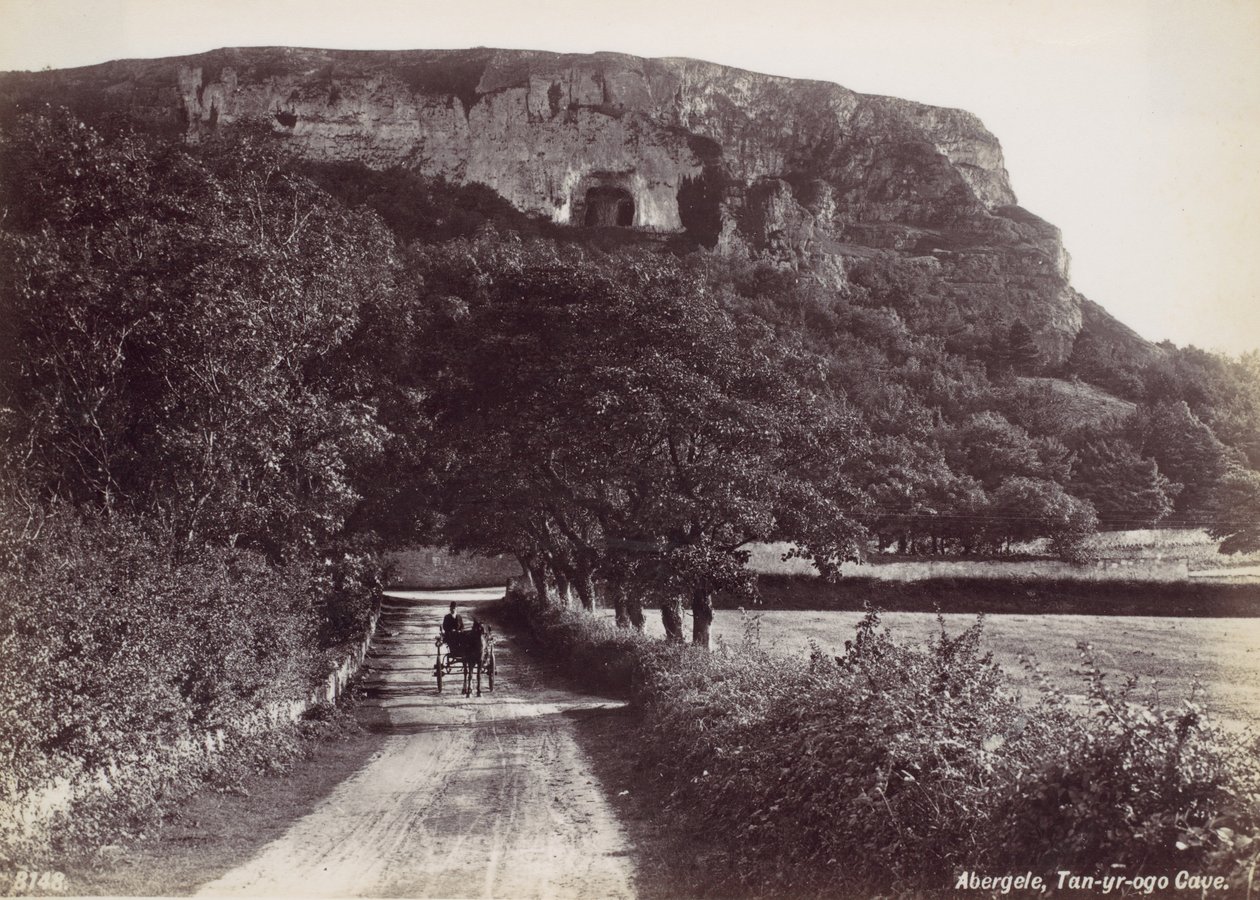 Abergele, Caverna Tan-yr-ogo, década de 1870. de Francis Bedford