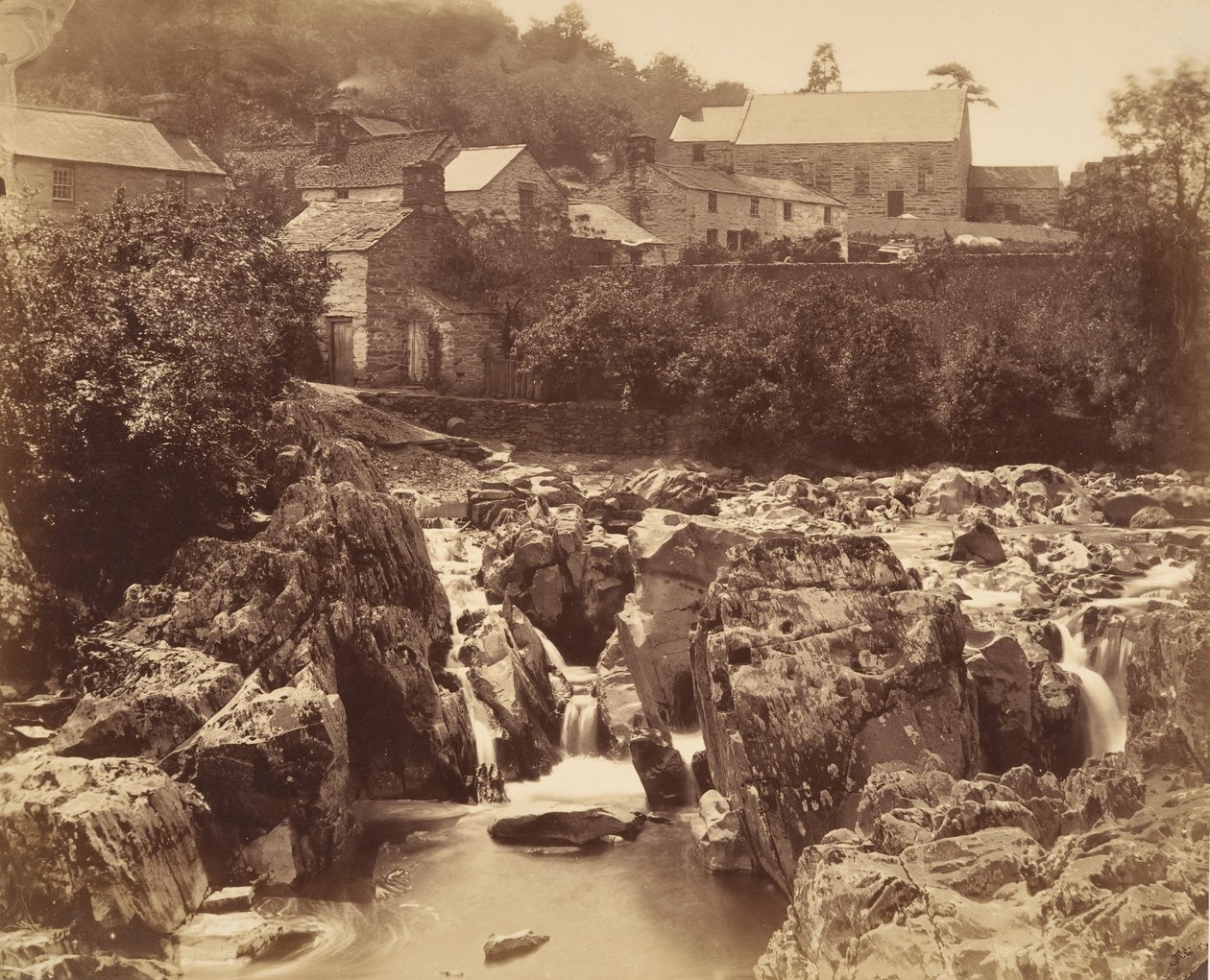 Para Pont y pair, Bettws-y-Coed, North Wales, 1856. de Francis Bedford