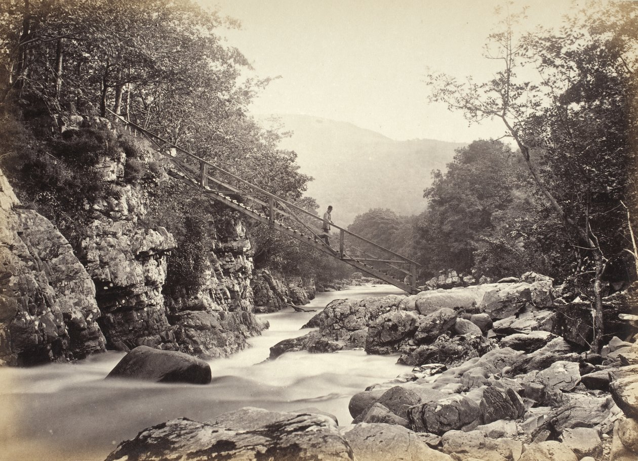Bettws-y-Coed, a ponte do mineiro (693) de Francis Bedford