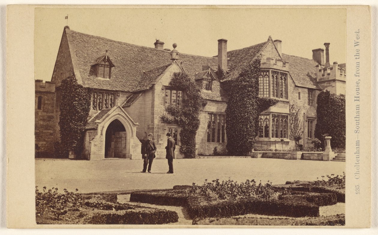 Cheltenham - Southern House, visto do oeste de Francis Bedford