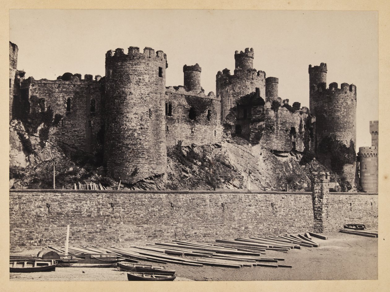O Castelo de Conway visto do ribeiro de Francis Bedford
