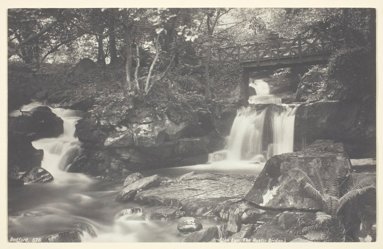 Glen Lyn, a ponte rústica, 186094. de Francis Bedford