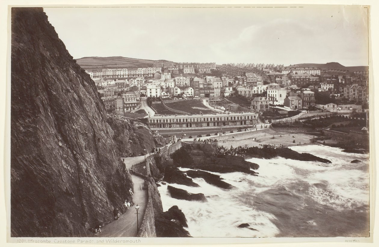 Ilfracombe, Capstone Parade e Wildersmouth, 186094. de Francis Bedford