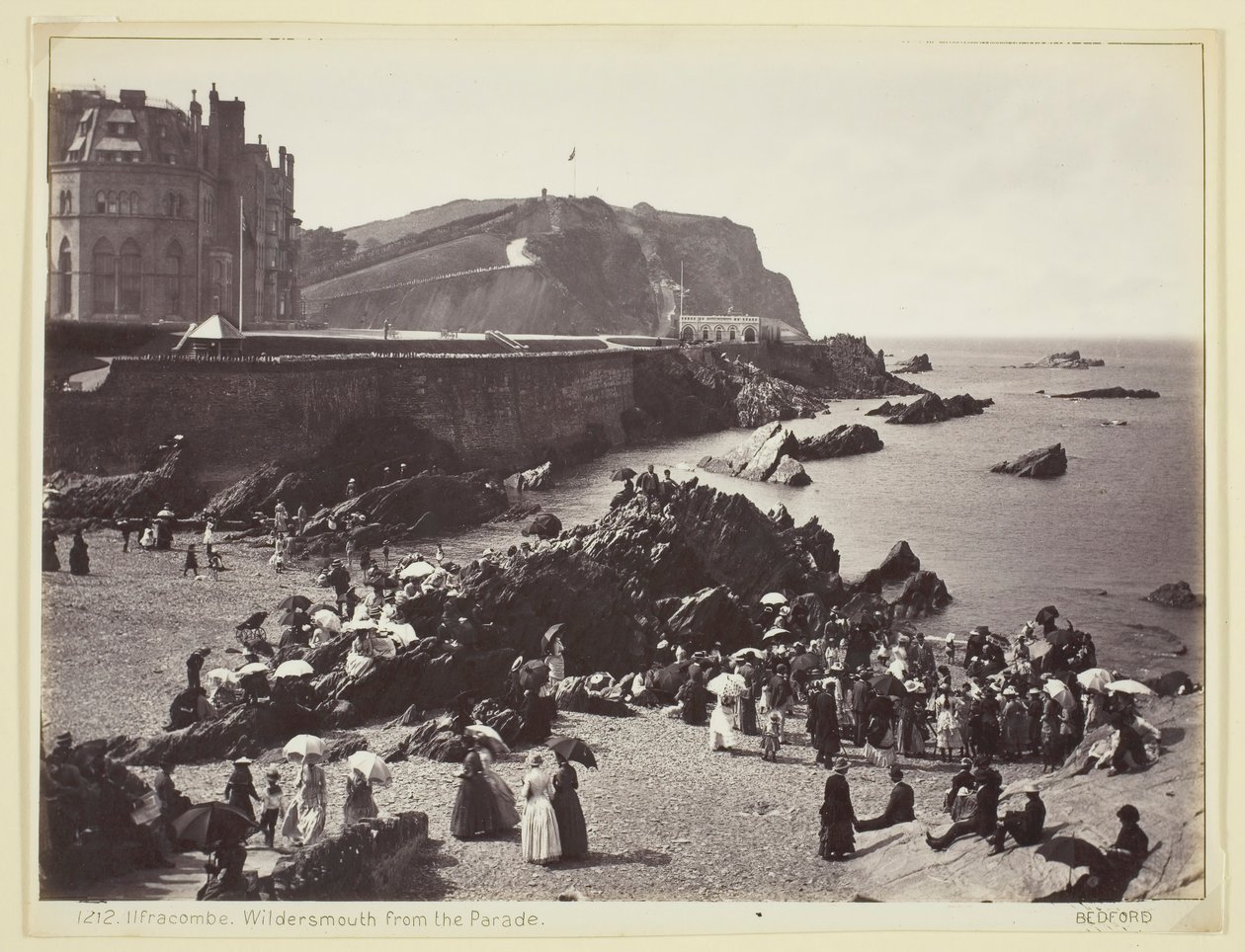 Ilfracombe, Wildersmouth do Desfile, 186094. de Francis Bedford