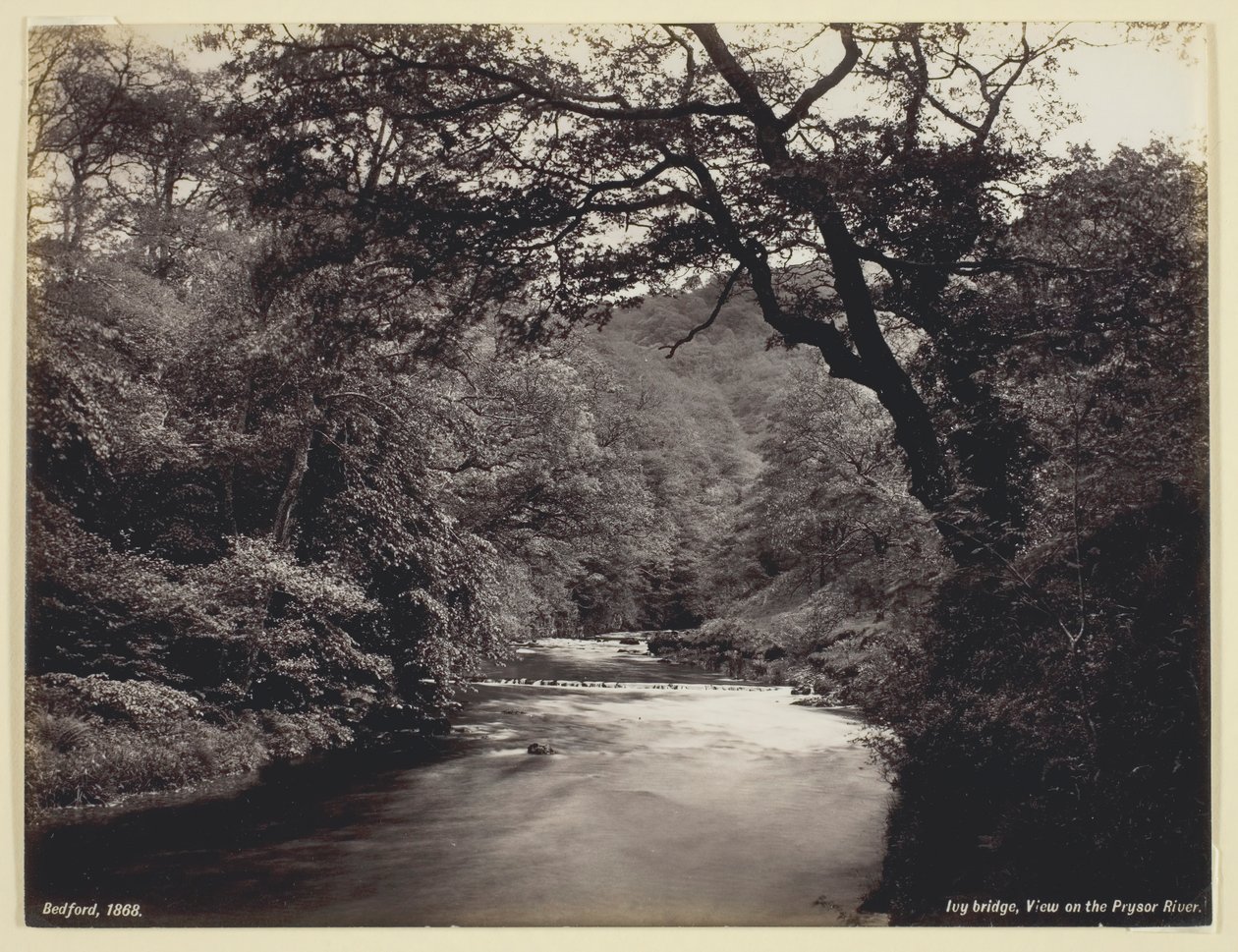 Ivy Bridge, vista sobre o rio Prysor, 186094. de Francis Bedford