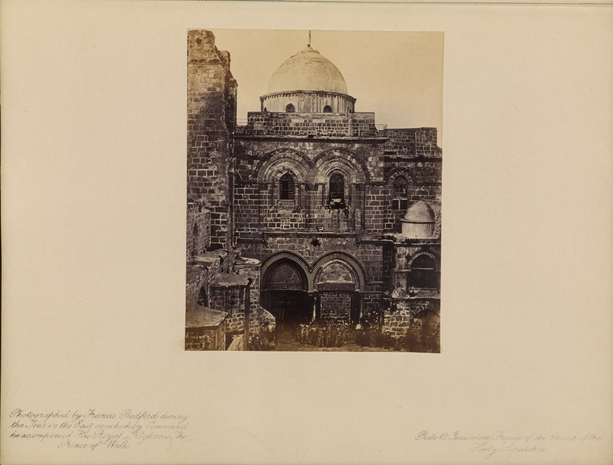Jerusalém - Fachada da Igreja do Santo Sepulcro de Francis Bedford