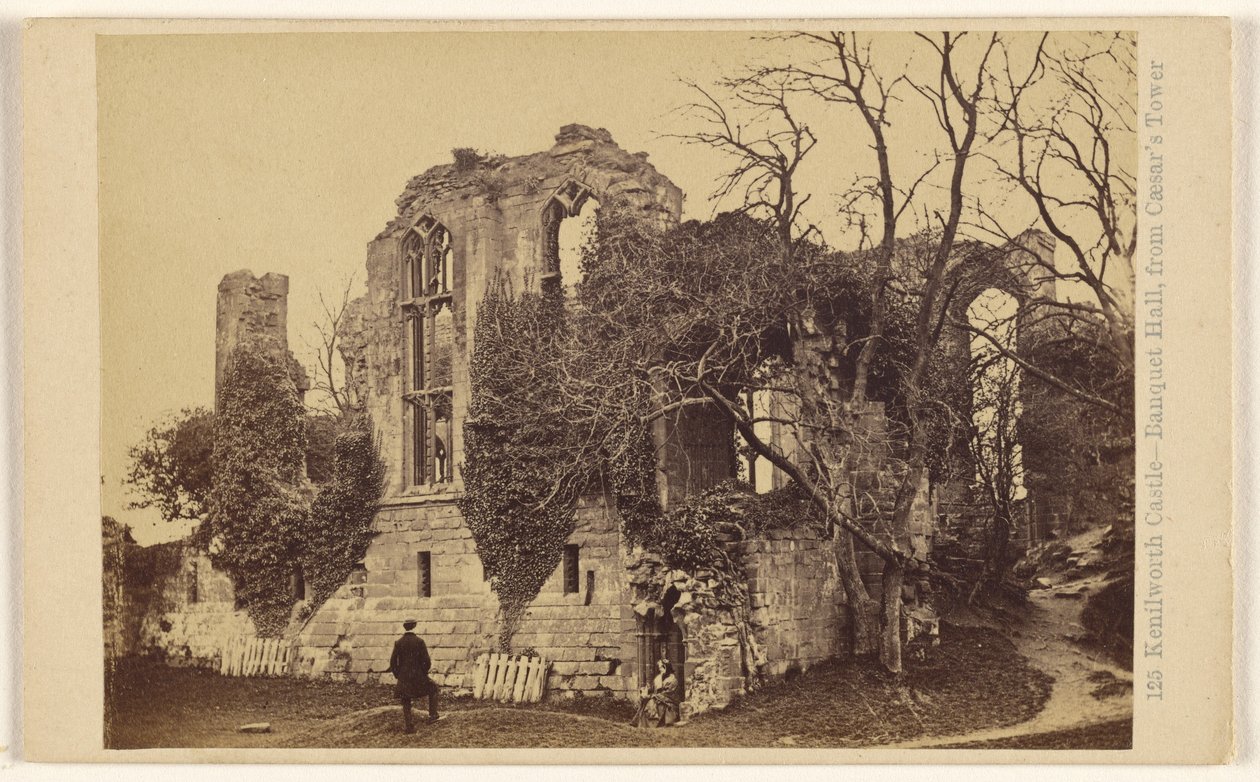 Castelo de Kenilworth - Salão de Banquetes, a partir da Torre de César. de Francis Bedford