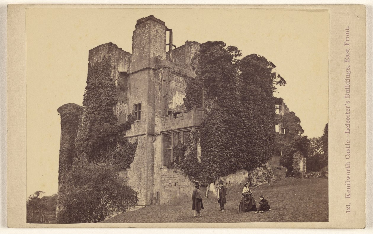 Castelo de Kenilworth - edifícios de Leicester, fachada oriental de Francis Bedford