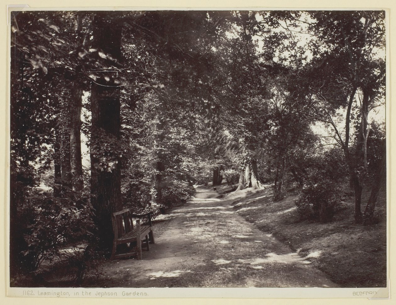 Leamington, nos Jardins Jephson, 186094. de Francis Bedford