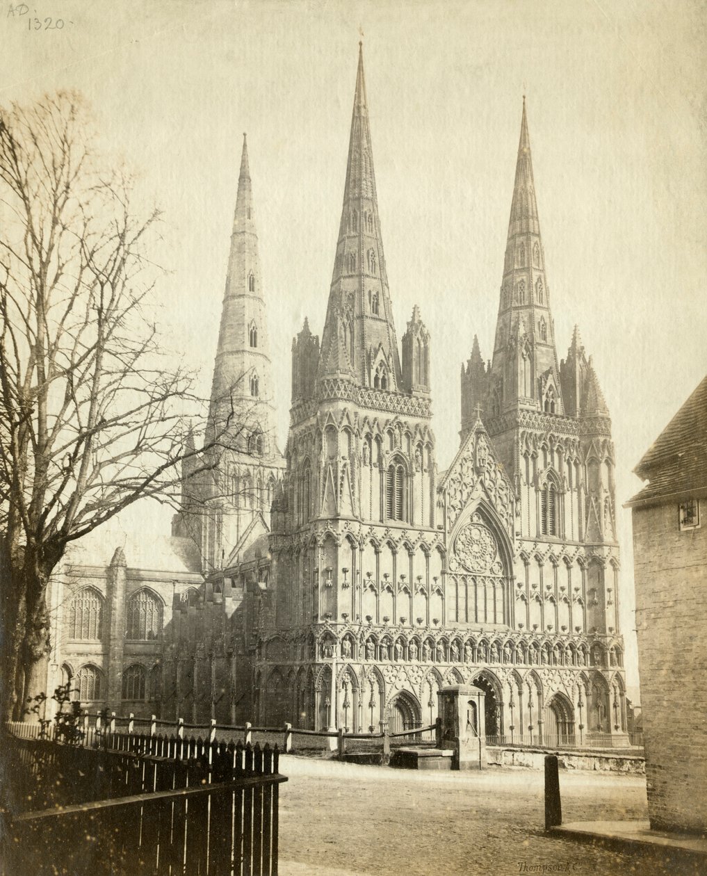 Catedral de Lichfield, Staffordshire, c1860 de Francis Bedford